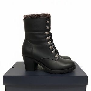 Black Leather Ankle Boots